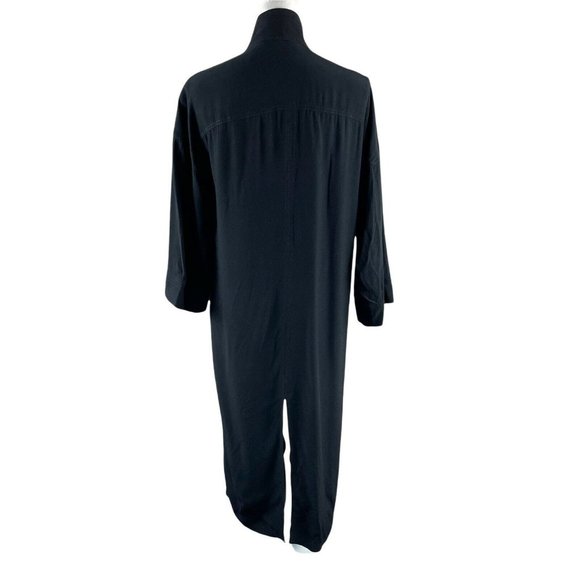 twelfth street by cynthia vincent black Kimono robe sz S - Picture 2 of 8